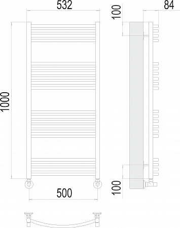 Классик П20 500х1000 Полотенцесушитель  TERMINUS Орёл - фото 3