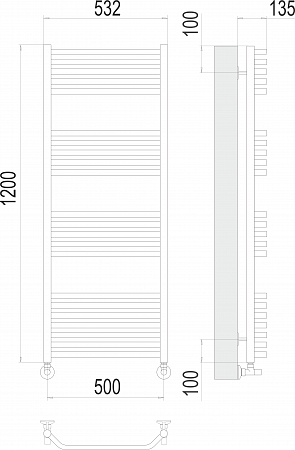 Виктория П22 500х1200 Полотенцесушитель  TERMINUS Орёл - фото 3