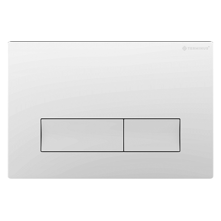 Клавиша смыва для инсталляции Terminus Classic кнопка прямоугольник цвет белый Орёл - фото 1